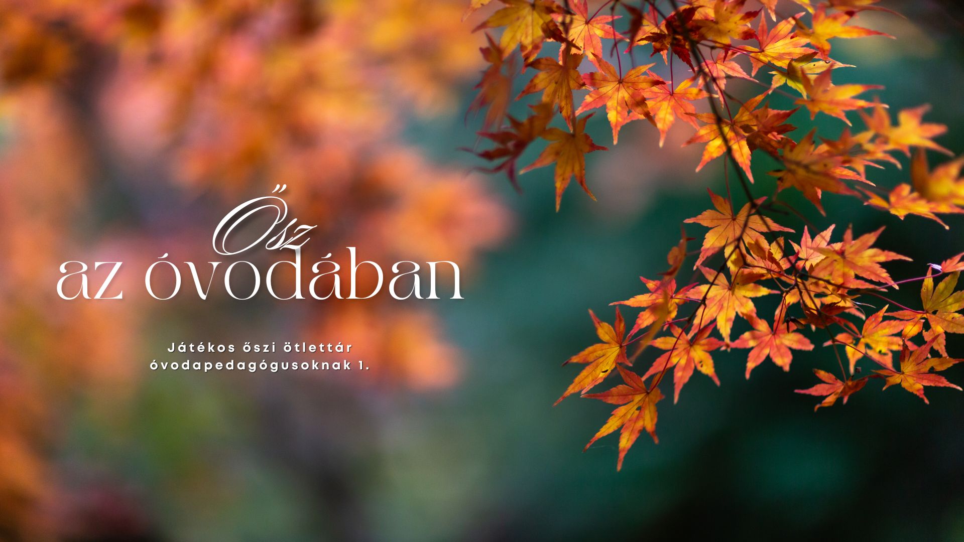 Ősz az óvodában - Játékos őszi ötlettár óvodapedagógusoknak 1.