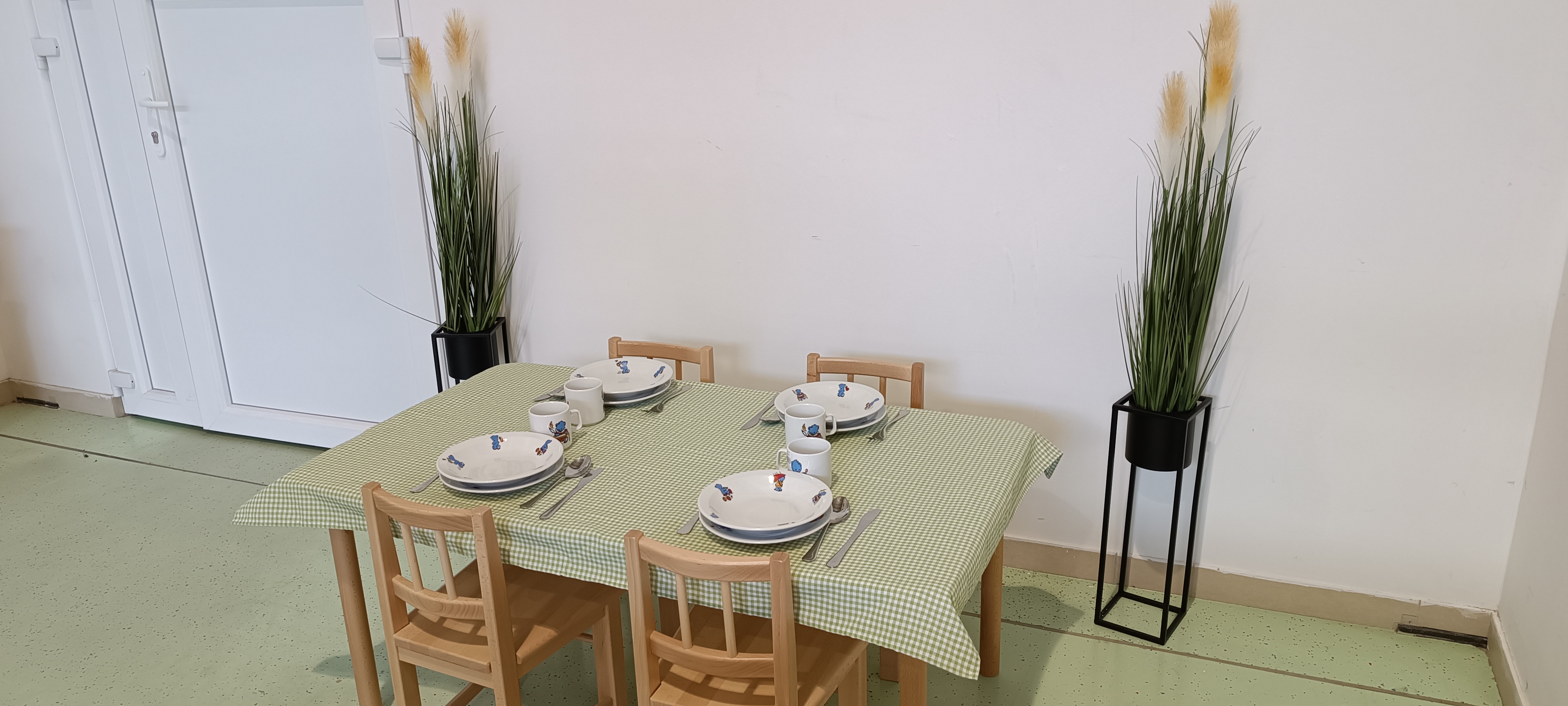 Abrosz 70x120cm kockás pamutvászon - Zöld