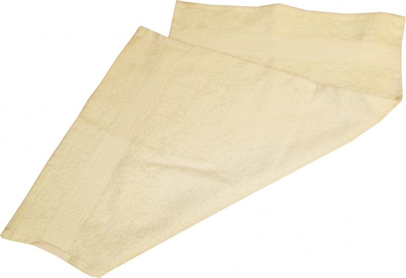 Törölköző, pamut, 30x50 cm, ekrü