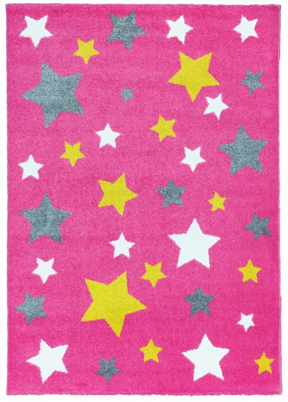Pink csillagos szőnyeg 120x170 cm