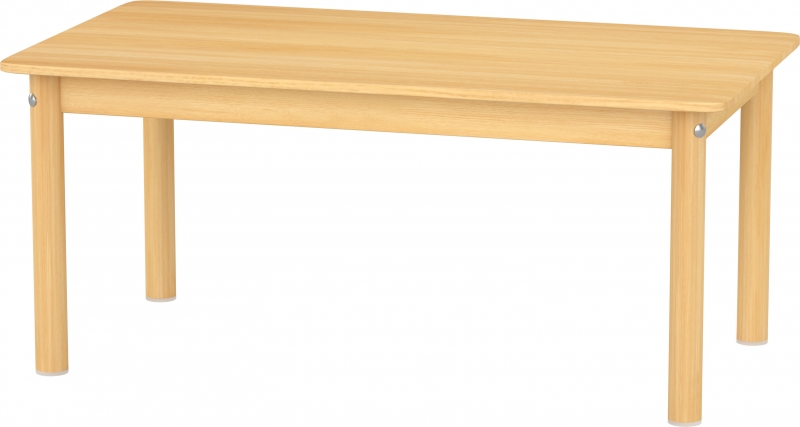 Téglalap asztal bükkfából, 70x120x40 cm