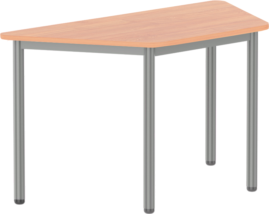 Emese bükk trapéz asztal - szürke lábbal, 52 cm