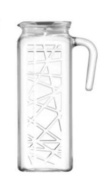 Kancsó 1,2 l üveg, műanyag fedővel