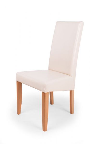 Bella szék bézs műbőr - éger láb