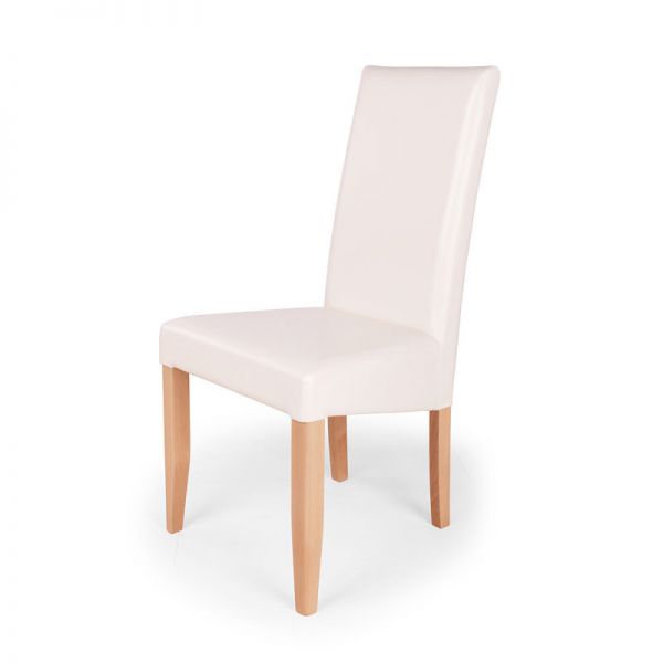 Bella szék bézs műbőr - sonoma láb