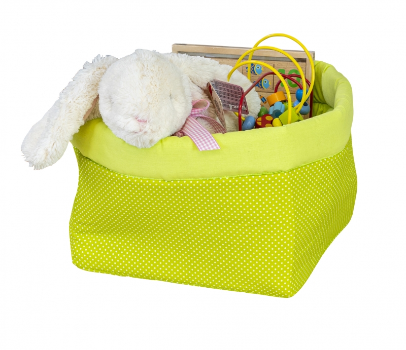 Textil tároló doboz III. zöld