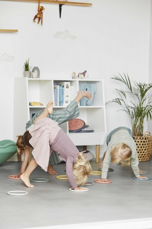 Rugalmas karikák 6 db-os készlet - Pasztell - Gonge 12 hó+