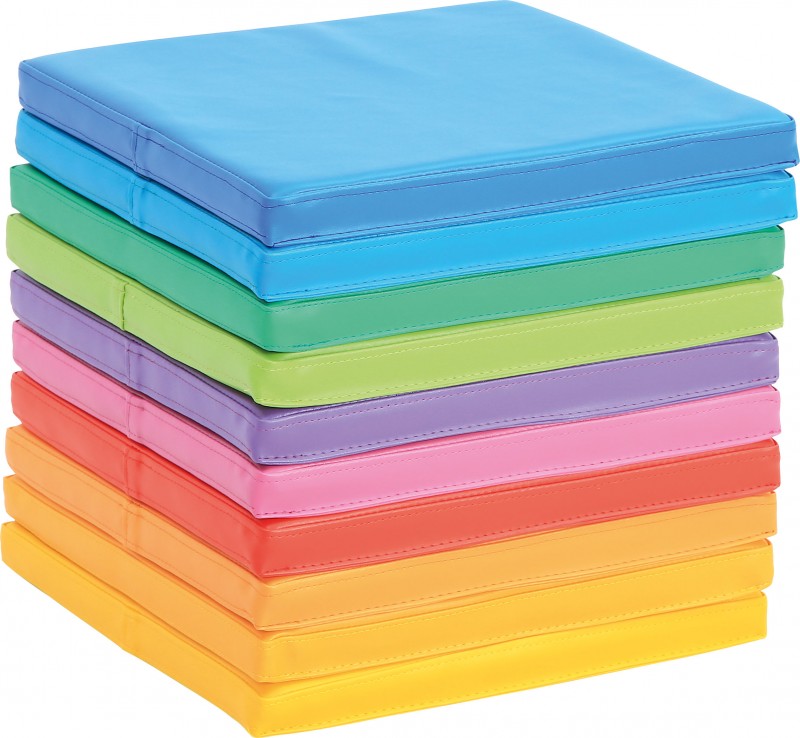 Négyzet ülőpárna szett - 10 db-os 6 hó+