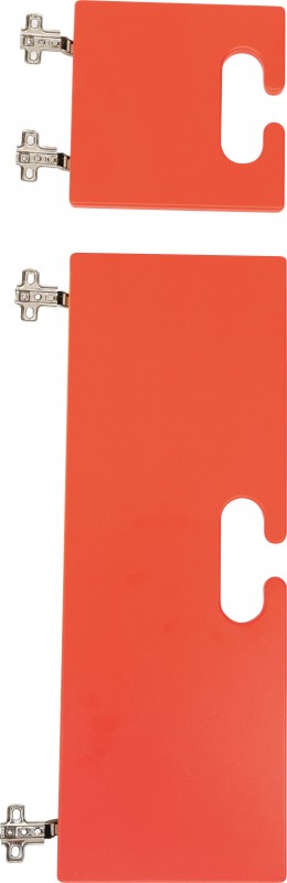 Ajtószett Bambi gyermeköltözőhöz - piros színben