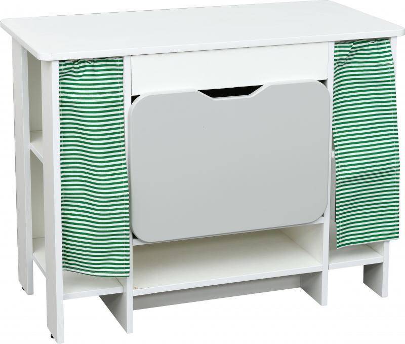 Judit két szélén nyitott, középen ajtós, polcos konyhaszekrény - fehér