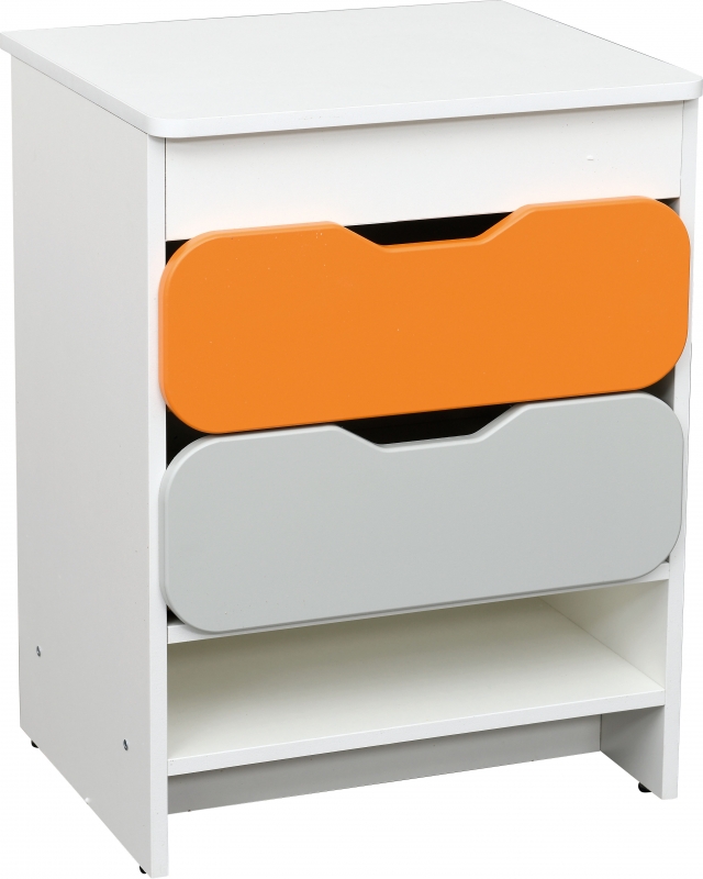 Judit 2 fiókos konyhaszekrény - fehér