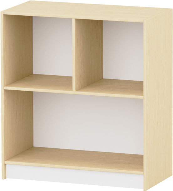 Komfort szekrény II. - 2 fakkos, polcos - fehér