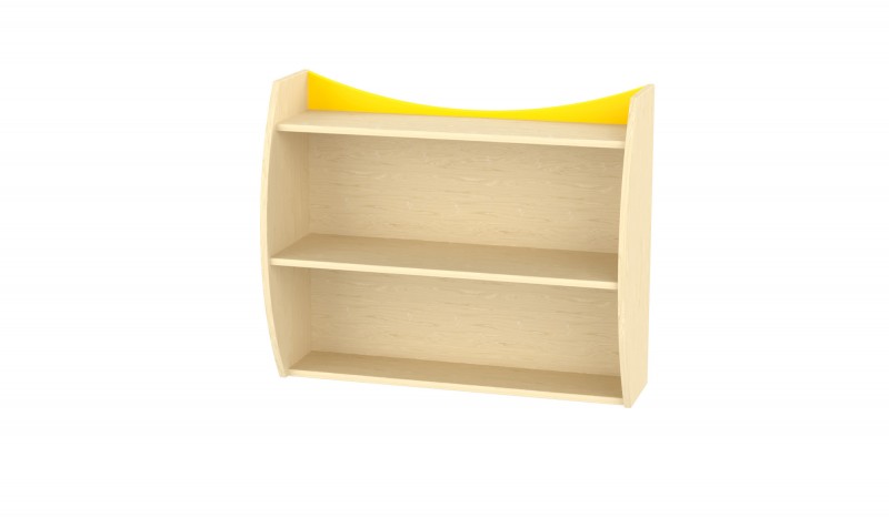 Marci íves falipolc, juhar - sárga 90x32/20x75 cm