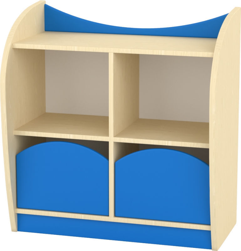 Marci kétfiókos kisszekrény, 82x38x86 cm kék