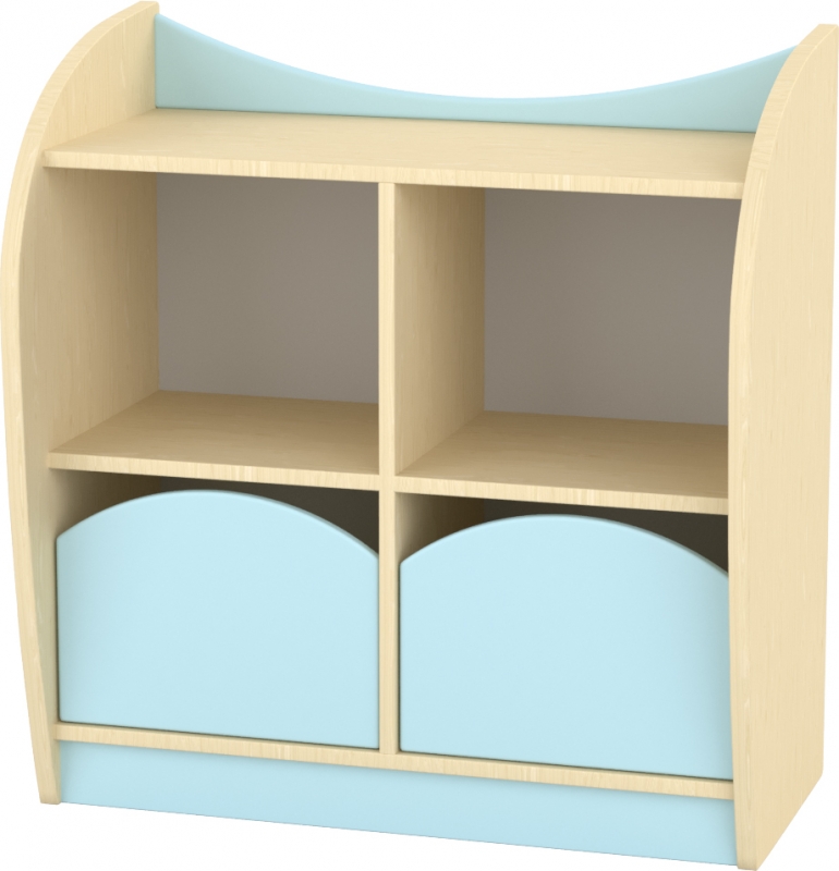 Marci kétfiókos kisszekrény, 82x38x86 cm pasztellkék