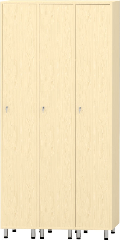 Felnőtt öltözőszekrény 3 személyes - juhar