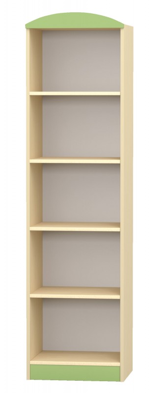 Flóra keskeny játéktároló 40x38x160 cm, juhar - zöld