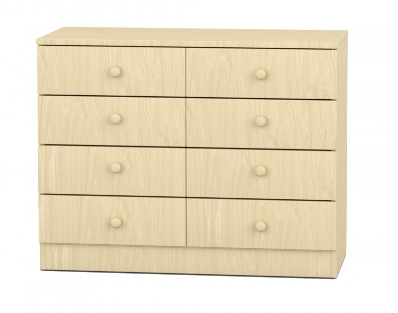 Flóra alacsony szekrény II. 8 fiókos, juhar