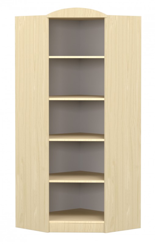 Flóra sarokszekrény, 40x40x160 cm, juhar