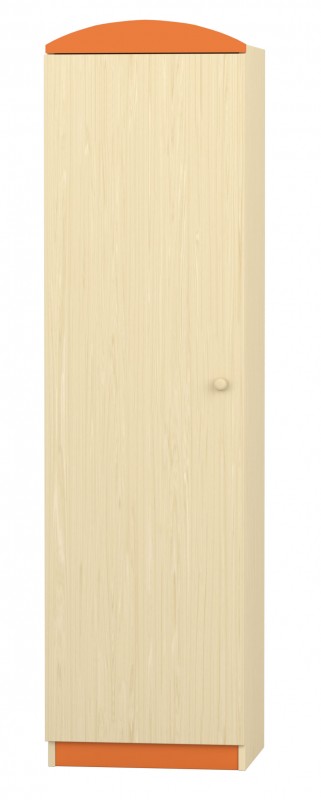 Flóra szekrény, 50x40x187 cm, juhar-narancs