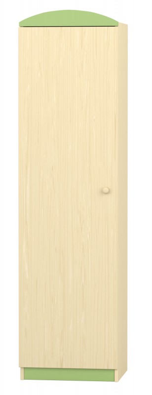 Flóra szekrény, 50x40x187 cm, juhar - zöld