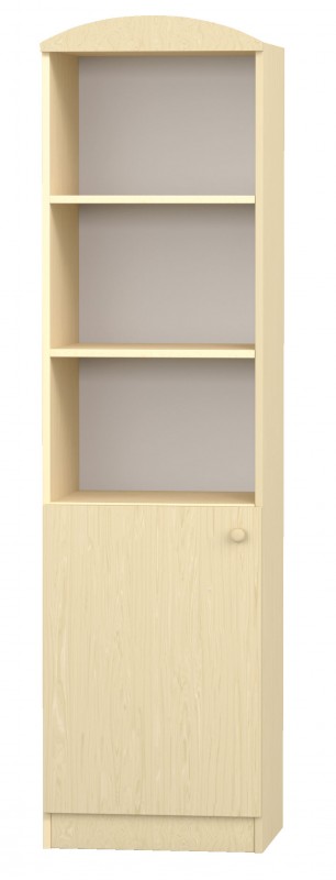 Flóra ajtós szekrény, 50x40x187 cm, juhar