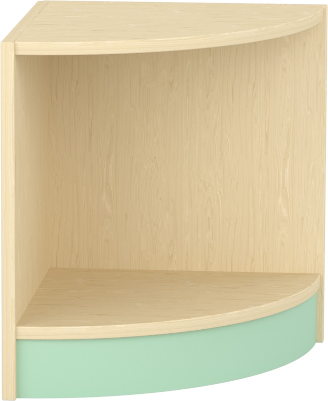 Komfort szekrény I. - alacsony íves oldalelem - pasztellzöld