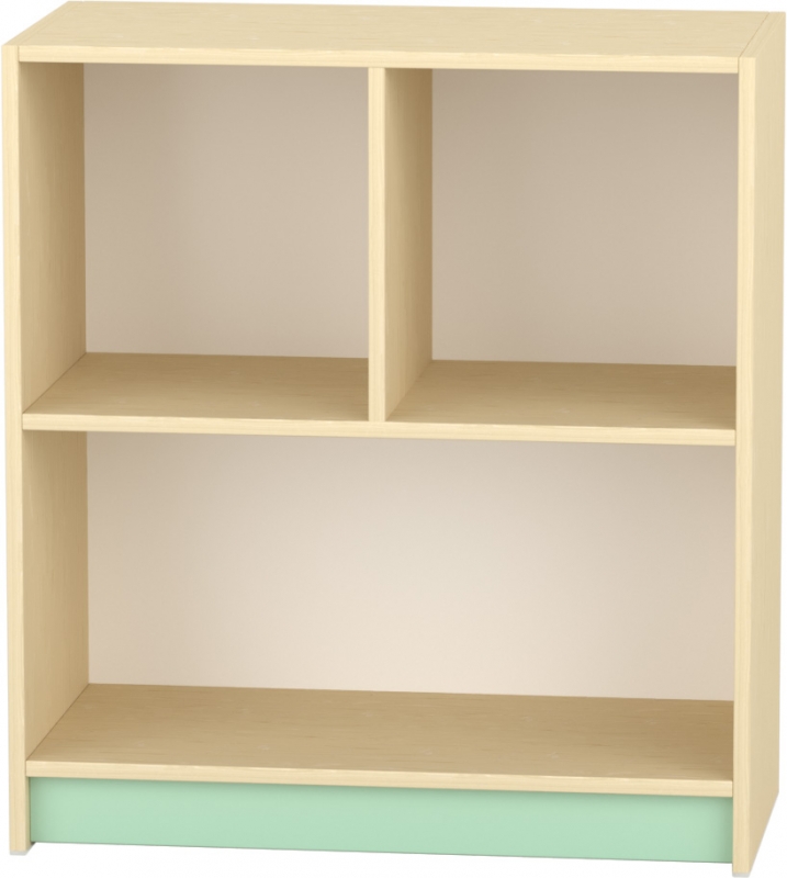 Komfort szekrény II. - 2 fakkos - polcos - pasztellzöld