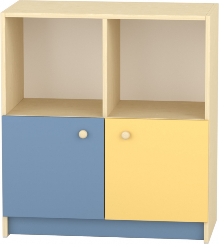 Komfort szekrény II. - 4 fakkos - alulajtós acélkék