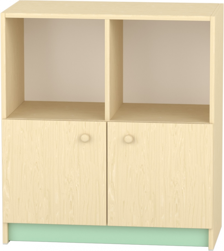 Komfort szekrény II. - 4 fakkos - alulajtós pasztellzöld