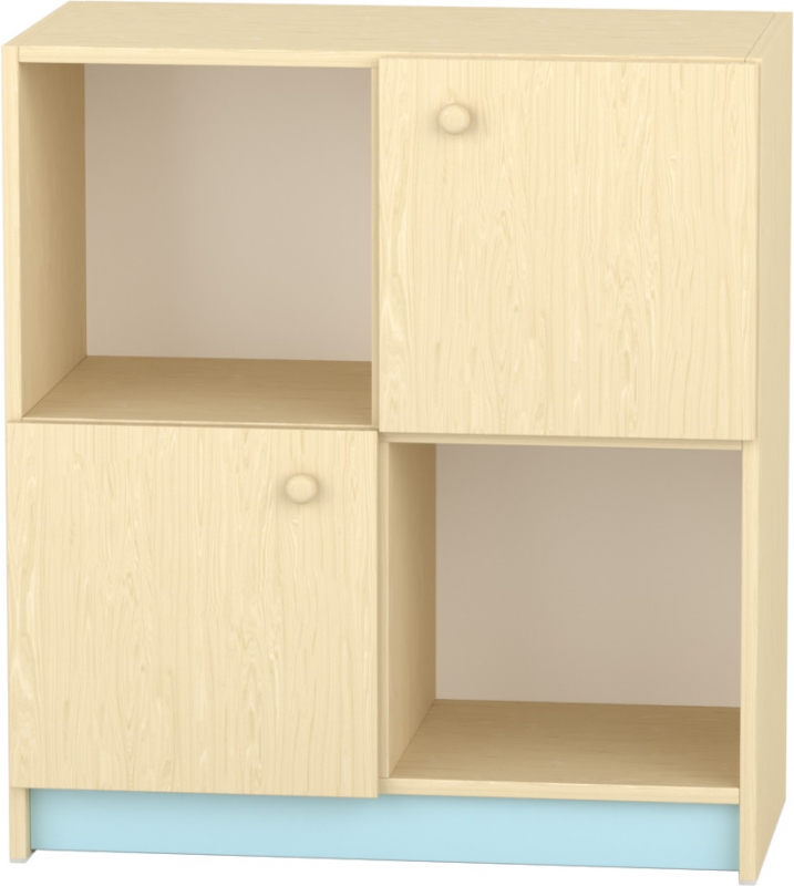 Komfort szekrény II. - 4 fakkos - átlós ajtós pasztellkék