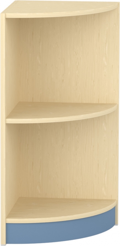 Komfort szekrény II. - íves oldalelem acélkék