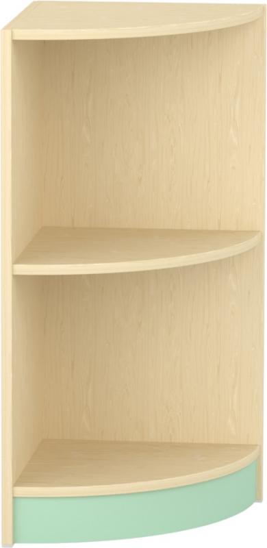 Komfort szekrény II. - íves oldalelem - pasztellzöld