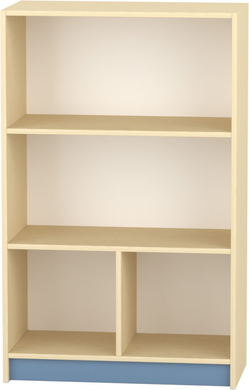 Komfort szekrény III. - 2 polcos - 2 fakkos - acélkék