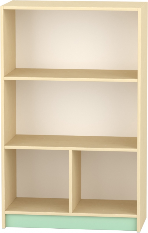 Komfort szekrény III. - 2 polcos - 2 fakkos - pasztellzöld