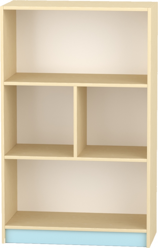 Komfort szekrény III. - 2 polcos - középen 2 fakkos, pasztellkék