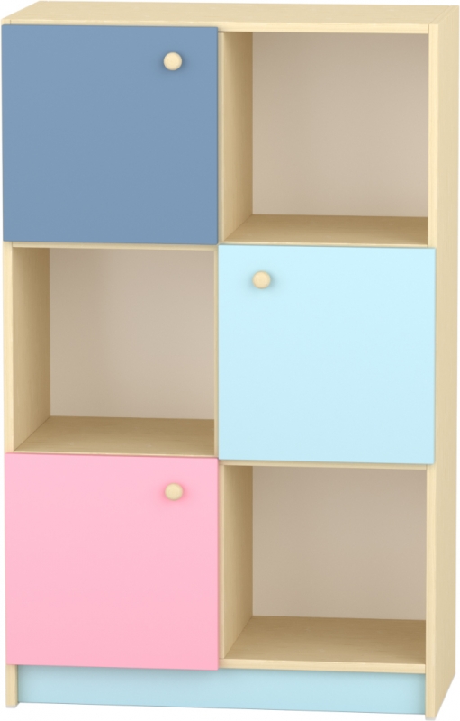 Komfort szekrény III. - 6 fakkos - mozaik ajtós