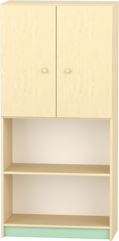 Komfort szekrény IV. - polcos - felülajtós - pasztellzöld