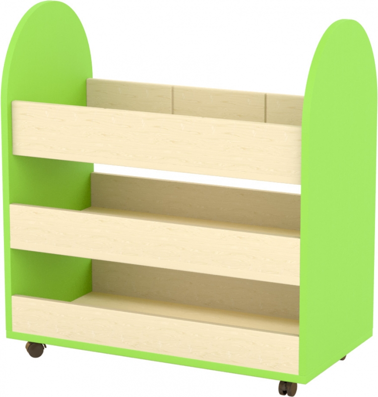 Gurulós eszköztároló - térelválasztó zöld