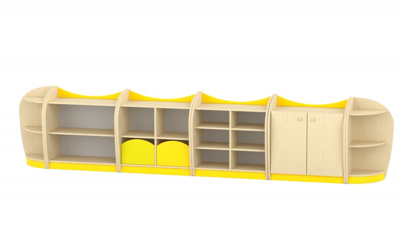 Marci szekrénysor, juhar - sárga II.