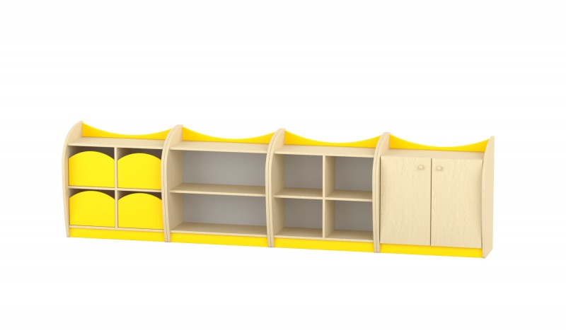 Marci szekrénysor, juhar - sárga III.