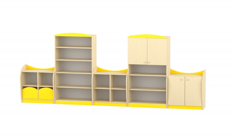 Marci szekrénysor, juhar - sárga XII.