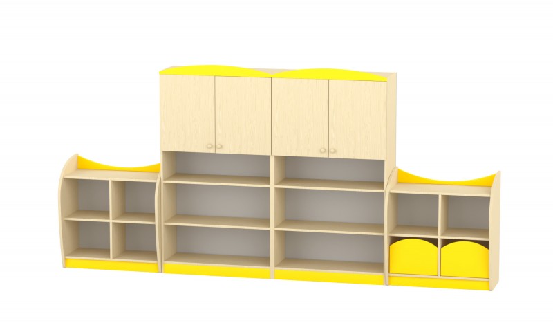 Marci szekrénysor, juhar - sárga XIV.