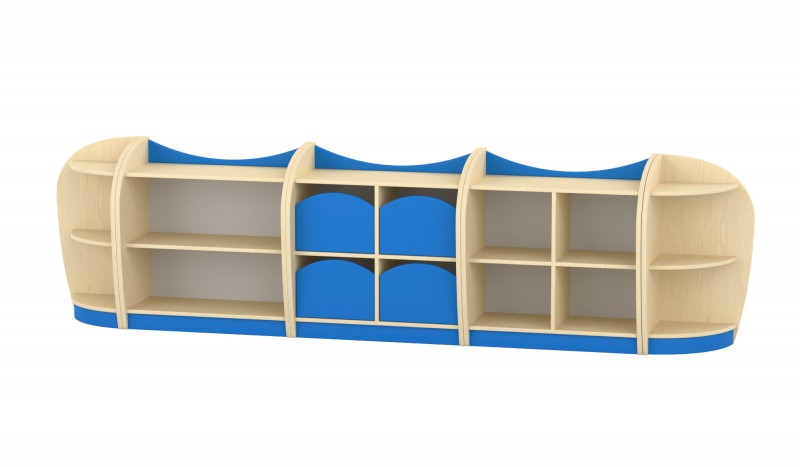 Marci szekrénysor, juhar - kék VI.