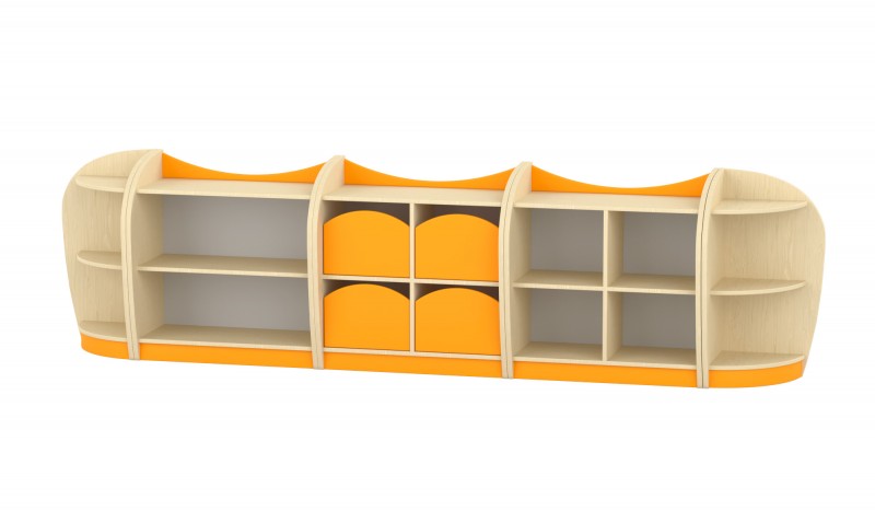 Marci szekrénysor, juhar - narancs VI.