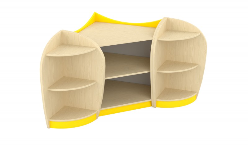 Marci sarokszekrény, juhar - sárga VII.