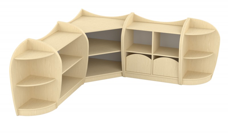 Marci sarokszekrénysor, juhar VIII.