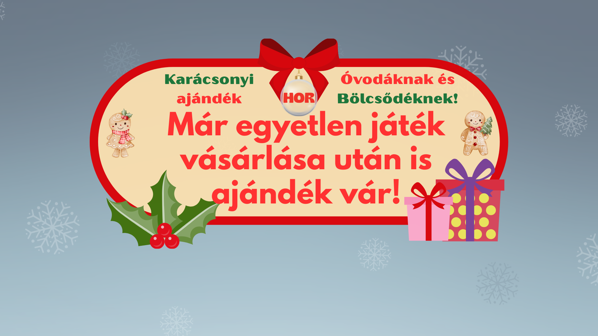 Karácsonyi ajándék a HOR Zrt-től
