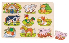 Hangot adó puzzle - háziállatok 12 hó+ gk57895n