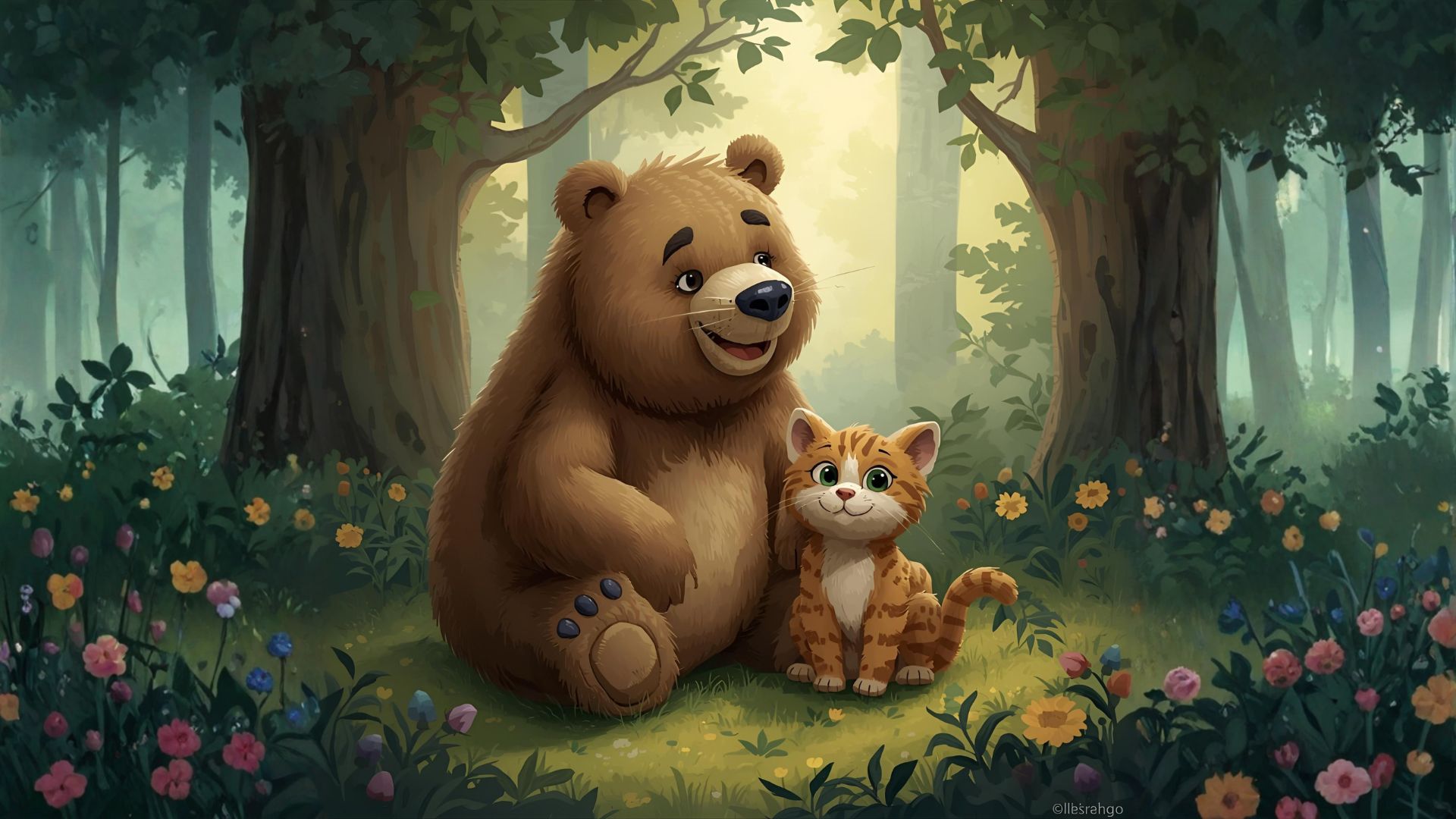 tavaszvarass az ovodaban a medve es a macska